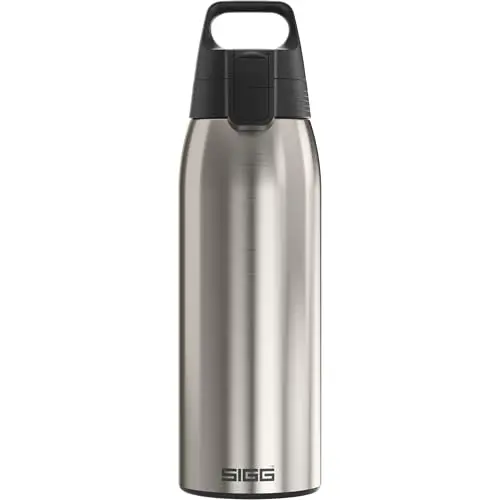 SIGG Edelstahl Trinkflasche Shield ONE - Auslaufsicher & BPA-frei - 1L für Outdoor & Fitness