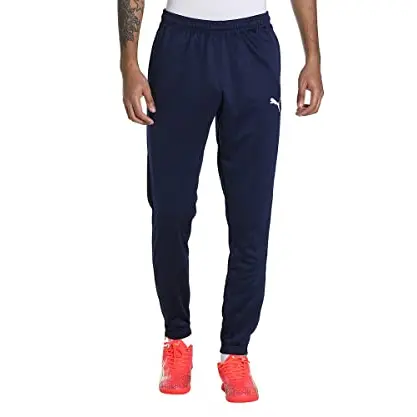 PUMA Unisex Teamrise Jogginghose, Peacoat/Weiß, Größe S