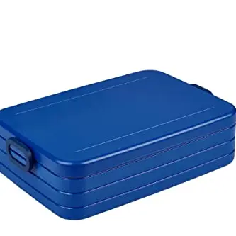Mepal Take a Break Lunchbox Large - Brotdose für 4 Sandwiches - Spülmaschinenfest - Vivid Blue