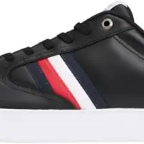 Tommy Hilfiger Herren Cupsole Sneaker in Schwarz, Größe 41