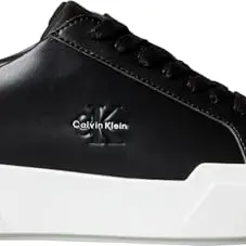Calvin Klein Damen Sneaker, Chunky Lace-up, Leder, Schwarz, Größe 35
