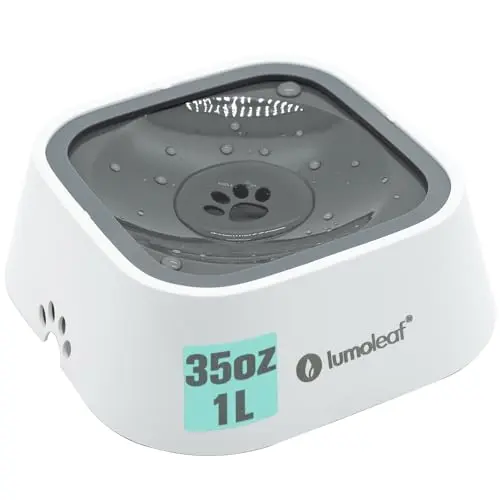 LumoLeaf Wassernapf für Hunde und Katzen, 1L, Auslaufsicher und Anti-Schwapp, Ideal für Unterwegs