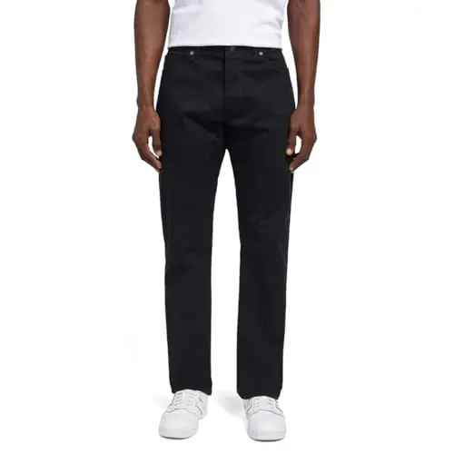Lee Herren Jeans Straight Fit, Schwarz, Größe 38W / 32L