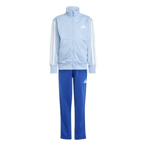 adidas Kinder CLIMACOOL Trainingsanzug, glow blue/white, 3-4 Jahre