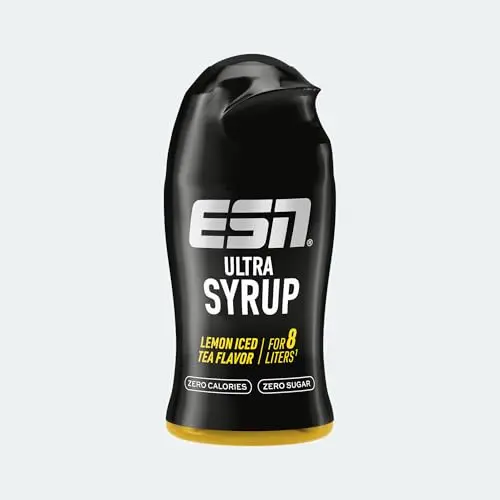 ESN Ultra Syrup Lemon Iced Tea 65 ml – Zuckerfrei, Hochkonzentriert, Für 8 l Drink, Made in Germany