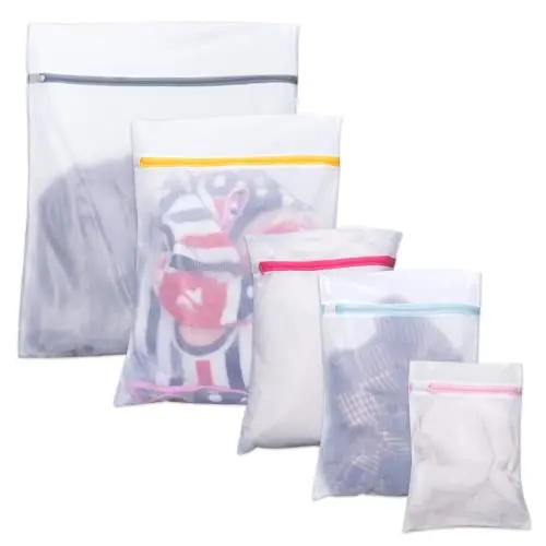 Wäschesack 5er Set für Hemden, Schuhe, BH und Unterwäsche