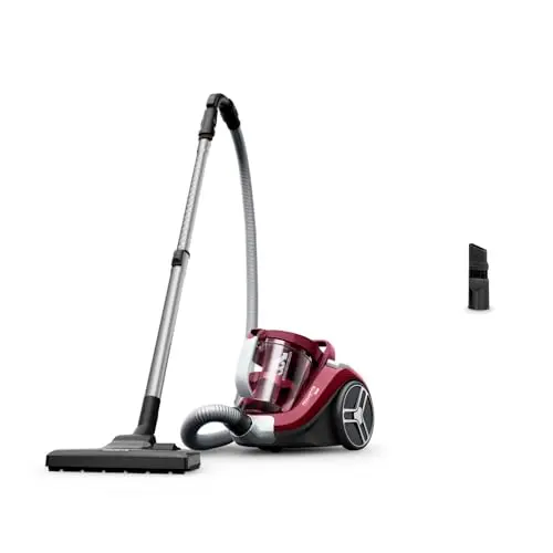 Rowenta Compact Power XXL Classic beutelloser Staubsauger, 900 Watt, 8,80 m Reinigungsradius, inkl. 2-in-1 Fugendüse, Rot