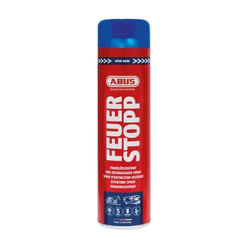 ABUS Feuerlöschspray AFS625 - Feuerlöscher für Küche, Grill und Haushalt, Brandklassen A-B-F