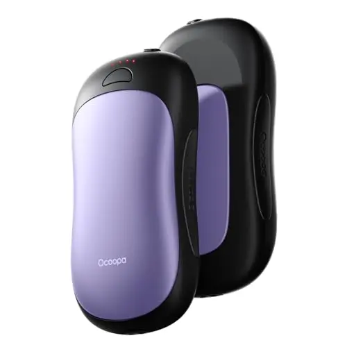 OCOOPA Handwärmer Elektrisch 2er Set, 10000mAh, Wiederverwendbar, 4 Wärmestufen, Maximal 58°C, Ideal für Outdoor-Aktivitäten