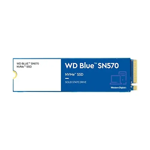 WD Blue SN570 NVMe SSD 1 TB (inkl. 1 Monat Adobe Creative Cloud, Lesen bis zu 3.500 MB/s)