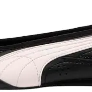 PUMA Damen Catch Soleil Ballerinas in Schwarz mit Blumenmuster, Größe 42