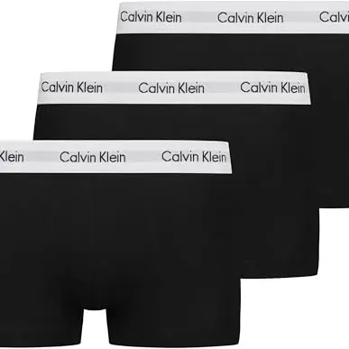 Calvin Klein Herren Boxershorts, 3er Pack, elastischer Bund, Baumwolle, schwarz, XL