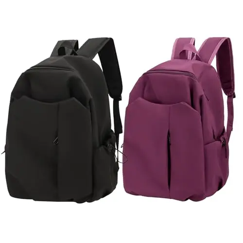 Copbopwn Schulrucksack für Teenager - Leichter College-Rucksack für Schule und Alltag (Mauve)