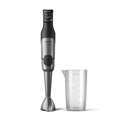 Philips Stabmixer 5000er Serie - 1200W, ProMix-Technologie, Kompaktes Design, Schwarz (HR2681/00)