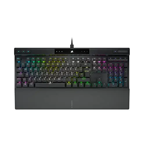 Corsair K70 RGB PRO Gaming-Tastatur – Cherry MX Red, PBT Tastenkappen, 8000Hz, QWERTZ DE – Schwarz