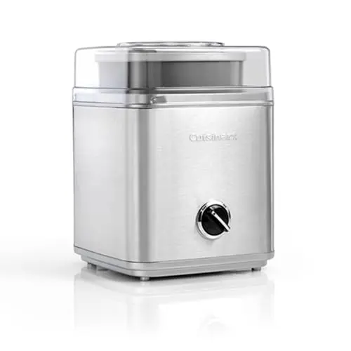 Cuisinart Deluxe Eismaschine - Frozen Yogurt & Sorbet Maker - Hausgemachte Desserts in 25 Minuten - 2L Kapazität - Silber