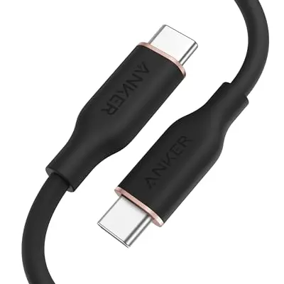 Anker Powerline III Flow USB C Kabel 240W, 90cm, kompatibel mit iPhone 15/16/17, MacBook, iPad, Galaxy S24, Switch