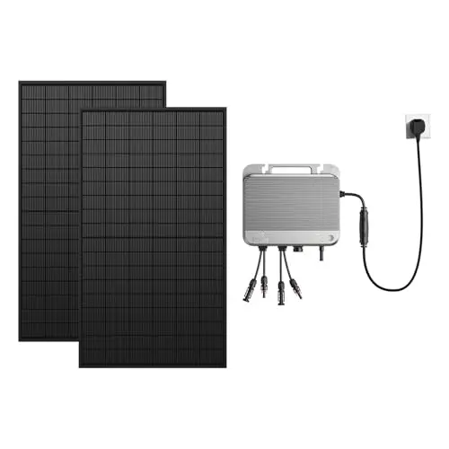 Zendure 800W Balkonkraftwerk - Komplettset mit 2 bifazialen Solarmodulen und Mikro-Wechselrichter