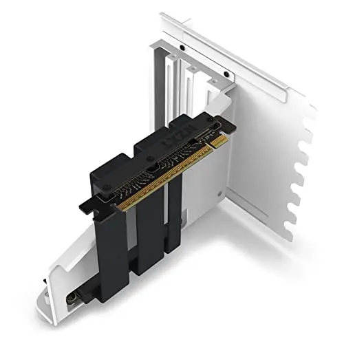 NZXT Vertical GPU Mounting Kit - Robuste Stahlhalterung für Grafikkarten, Schwarz/Weiß