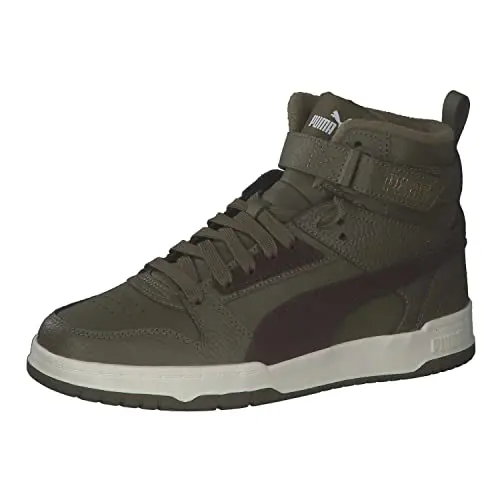 PUMA Unisex Kinder Rbd Game Wtr Jr Sneaker, Deep Olive/Dark Chocolate, 38 EU