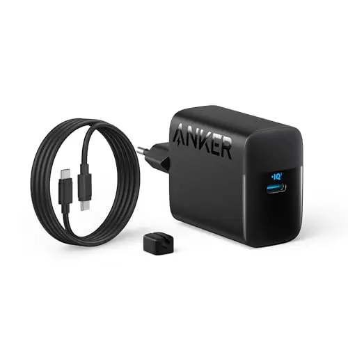 Anker 45W USB C Ladegerät mit 1,5m Kabel - PPS Schnelllade-Netzteil für iPad, Samsung Galaxy und iPhone