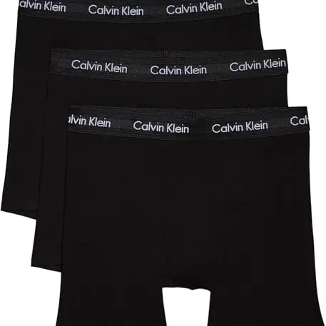 Calvin Klein Herren 3er Pack Boxershorts, Stretch, Schwarz, XL