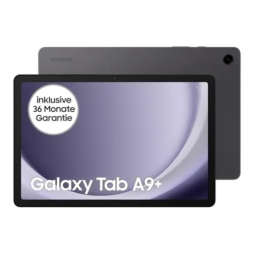 Samsung Galaxy Tab A9+ Wi-Fi Tablet, 64 GB, Großes Display, Simlockfrei, Graphite, 3 Jahre Garantie