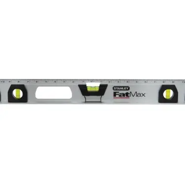 Stanley FatMax I-Profil Wasserwaage 120 cm - magnetisch, mit 2 vertikalen und 1 horizontaler Libelle