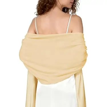 Eleganter Pashmina Schal für Damen - Festliche Stola für Abendkleid, Hochzeit und Party