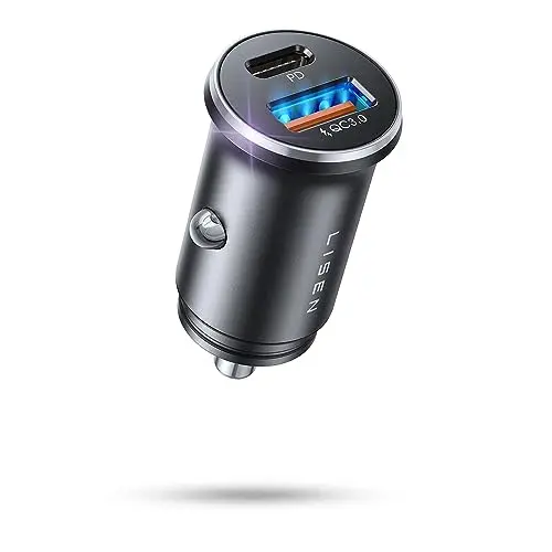 LISEN 54W Zigarettenanzünder USB C Adapter für Auto mit PD und QC3.0, ideal für iPhone 15 Pro Max und Samsung S24