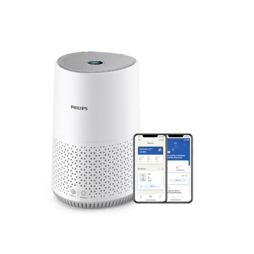 Philips Luftreiniger 600-Serie, energieeffizient mit Smart Sensor, HEPA-Filter, App-Steuerung, Weiß (AC0651/10)
