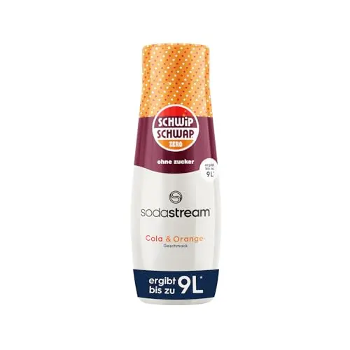 SodaStream Schwip Schwap Zero Sirup, 440 ml – ergibt 9 Liter Fertiggetränk