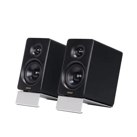 Edifier M60 Bluetooth Lautsprecher 66W RMS - Hi-Res Audio, USB-C & Aux-Eingänge, Kompakt - Schwarz