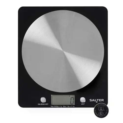 Salter Digitale Küchenwaage – Elegante elektronische Kochwaage für zu Hause und die Küche, bis 5000 g