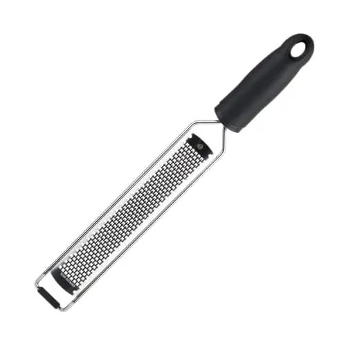 MasterChef Parmesanreibe Zester mit ergonomischem Griff, Edelstahlklinge, spülmaschinenfest