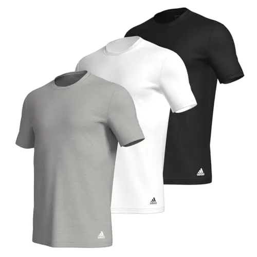 adidas Herren Crew Neck Baselayer-Shirt (3er Pack) - Active Core Cotton, Größe L