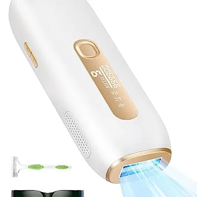 Haarentfernung Gerät IPL für Zuhause - Effizient und langanhaltend für Frauen und Männer, ideal für Bikinizone, Oberlippe und Achselhöhlen