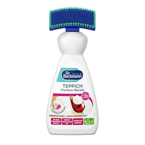 Dr. Beckmann Teppich Flecken-Bürste – Teppichreiniger gegen Flecken und Gerüche, inkl. Bürstenapplikator, 650 ml