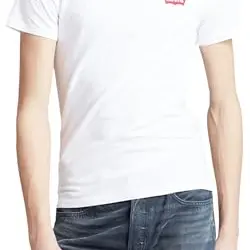 Levi's Herren 2-Pack Graphic T-Shirts, Weiß / Grau, XS