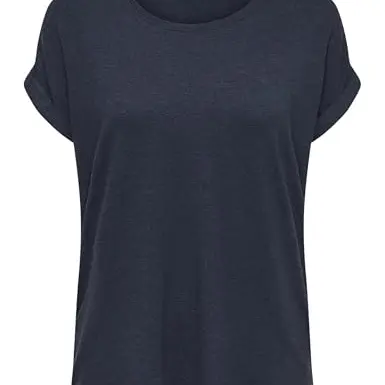 ONLY Damen Basic Kurzarm Top, Rundhals