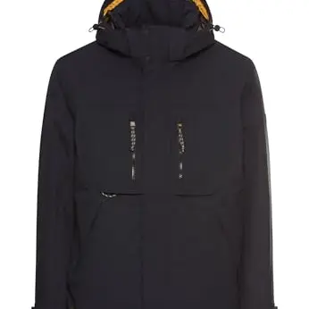 camel active Herren Jacke mit abnehmbarer Kapuze in Navyblau