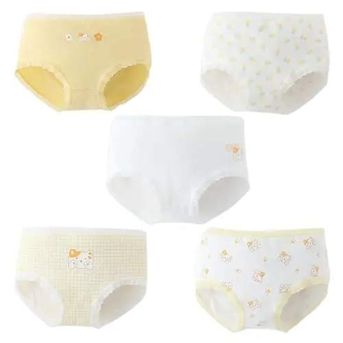 Yearning Life Mädchen-Höschen, Shorts, Baumwollmischung, 5er-Pack, ab Größe 122