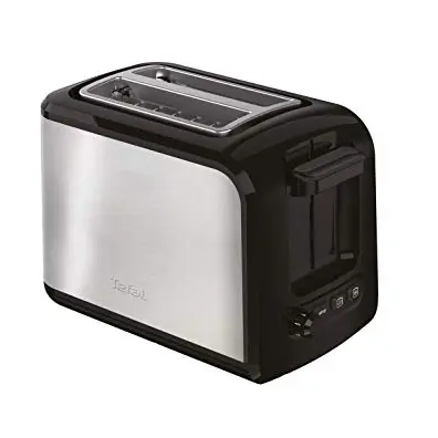 Tefal Express Toaster für 2 Scheiben, Schwarz, Edelstahl, 850 W