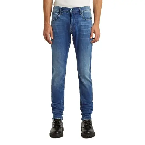 G-STAR Herren Revend Skinny Jeans, Blau, 34W / 36L