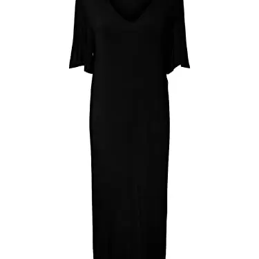 Pieces Damen Midi Kleid Pcneora, Schwarz, Größe M