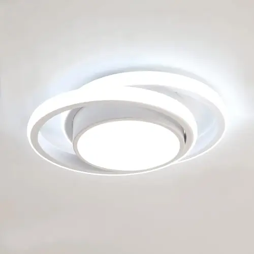 Moderne Comely LED Deckenleuchte 32W, 2350LM, 6500K, Ø 280mm – Energieeffiziente Lampe für Schlafzimmer, Badezimmer, Küche & Flur