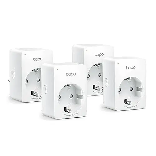 Tapo P100 WLAN Smart Steckdose 4er Pack, sprachsteuerbar, kompatibel mit Alexa & Google Home