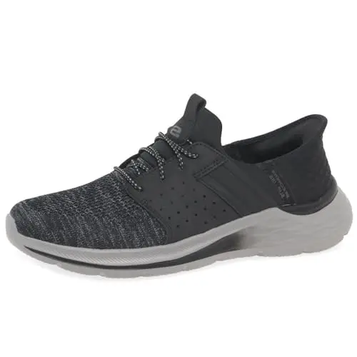 Skechers Herren Slip-On Schuhe, Schwarz, 43 EU