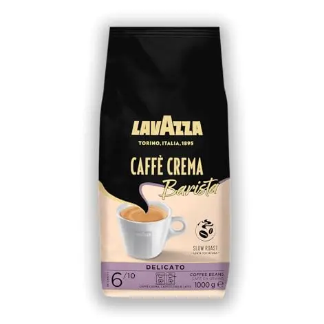 Lavazza Caffè Crema Barista Delicato Kaffeebohnen, ausgewogener Genuss, Intensität 6/10, 1 kg