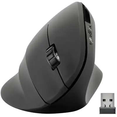 Speedlink PIAVO Ergonomic Wireless Vertical Mouse - komfortable kabellose Maus, Schwarz